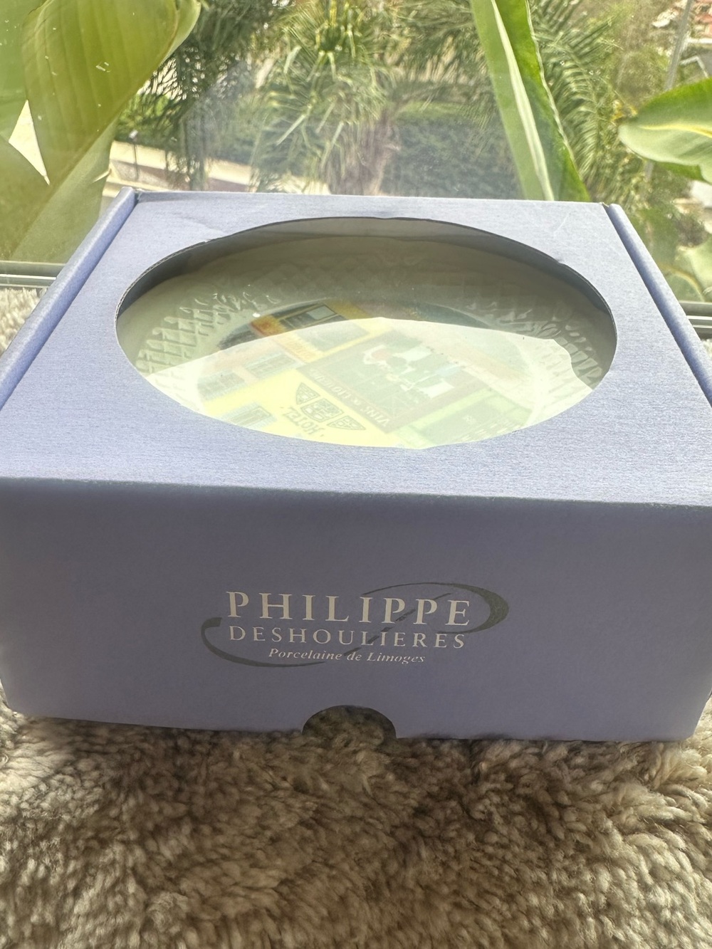 Philippe Deshoulieres Pale Blue Porcelain Reptile Habitat Dish